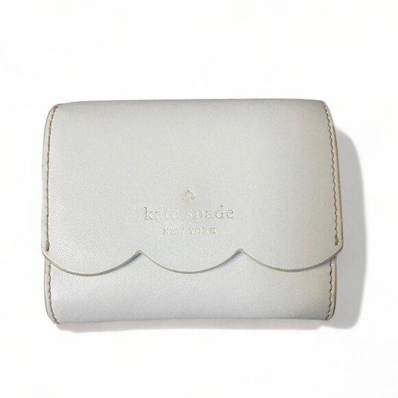 Kate Spade New York Gemma Small Flap Wallet White Dove - Picture 1 of 4